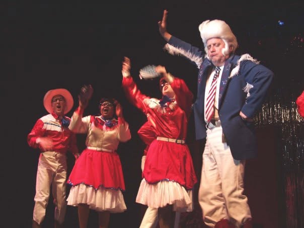 Cast performing Texas Has a Whorehouse In It in The Best Little Whorehouse in Texas, 2005